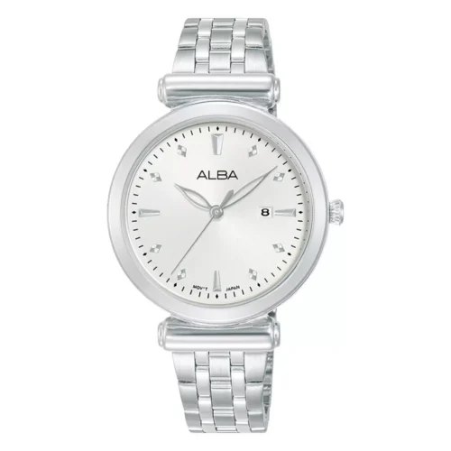 Alba 32mm Fashion Watch for Women, Analog, Stainless steel Band, AH7CQ9X1- Silver