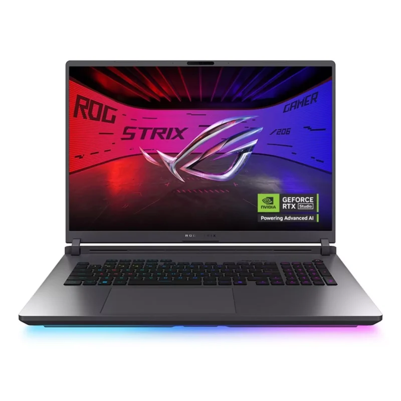 Asus ROG Strix G18 Laptop, Intel Core Ultra 9, 32GB RAM, 1TB SSD, GeForce RTX 5080, 18-inch, Windows 11 Home – Black